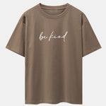 Be Kind Print Drop Shoulder Oversize T-Shirt