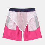 3 Pieces Contrast Waistband Swim Shorts