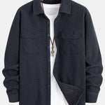 Teddy Lined Long Sleeve Corduroy Shirt