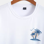Gradient Palm Tree Print T-Shirt