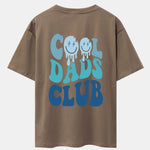 Cool Dads Club Back Print Drop Shoulder Oversize T-Shirt
