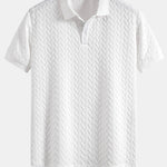 Geometric Jacquard Polo