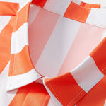 Stripe Print Button Up Shirt & Swim Shorts
