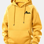 Letter Print Drawstring Hoodie