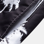 Regular Fit California Palm Tree Print Cotton T-Shirt & Palm Tree Print Swim Shorts