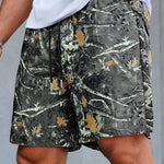 Camouflage New York Print Drop Shoulder Oversize T-Shirt & Forest Camo Print Drawstring Shorts