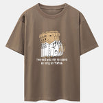 Funny Doctor Dog Print Drop Shoulder Oversize T-Shirt