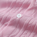 Twist Geometry Jacquard Button Up Shirt & Drawstring Shorts