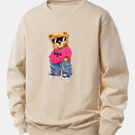 Hip Hop Bear Print Relax Fit Sweatshirt