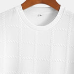 Twisted Squares Jacquard T-Shirt