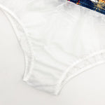 Palm Tree Color Block Print Swim Shorts