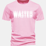 Regular Fit Wasted Print Cotton T-Shirt