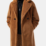 Relax Fit Warm Teddy Fleece Long Coat