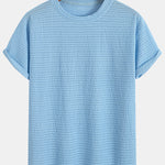 Relax Fit Striped Textured T-Shirt