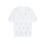 Diamond Ripped Short Sleeve T-Shirt