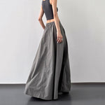 Women's High-Waisted Slit Skirt