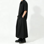Japanese High Waist Asymmetric Cropped Wide Leg Skirt-pants