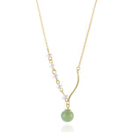 Buddha StonesNatural Hetian Jade Pearl Luck Bead Necklace Pendant