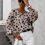 Zeagoo Pink Button Frill Cuffs Oversize Puff Sleeve Blouse for Women Casual Loose Business Casual 2026 | Under $40