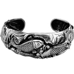 Buddha Stones Buddha Stones Koi Fish Lotus Luck Wealth Bracelet Bangle
