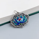 Buddha Stones Lotus Auspicious Cloud New Beginning Necklace Pendant Ring (Extra 30% Off | USE CODE: FS30)