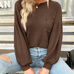 Zeagoo Long Sleeve Backless Hollow Knit Sweater for Women Casual Work Office Loose Fit 2026 | Under