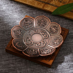 Buddha Stones Lotus Dragon Phoenix Eight Auspicious Symbols Zinc Alloy Incense Stick Holder Healing Incense Burner Decoration (Extra 35% Off | USE CODE: FS35)