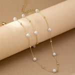 Dainty Pearl Chain Jewelry Set