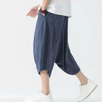 Stripe Lantern-shaped Loose-fitting Low-cut Baggy Pants