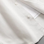 Casual Retro Twill Faux Denim Loose Collar T-Shirt