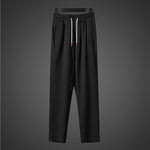 Vintage Ice Silk Loose Zen Clothes Half Sleeve T-shirt Drawstring Pants Two-Piece Set