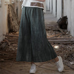 Tie-dyed Elastic Waist Wide-leg Pants