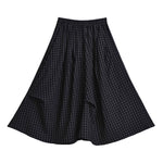 Irregular Plaid A-line Skirt