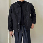 Japanese Loose Collarless Cotton Jacket