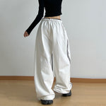 High-waisted Loose-fitting Wide-leg Sweatpants