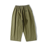 Loose-fitting Wide-leg Casual Straight-leg Pants