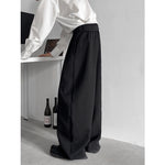 Button Drape Loose Wide Leg Pants