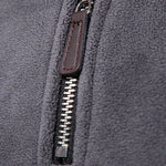 Men's Fleece Stand Collar Half-Zip Long Sleeve Sweatshirt