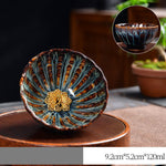 Buddha Stones Lotus Peacock Dragon Phoenix Koi Fish Ceramic Teacup Inlaid Tea Cups 120ml