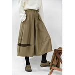Women's Cracked Color Block Flower Tulip Skirt