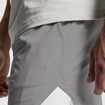 Men's Sports Fake Two-piece Double-layer Multi-pocket  Drying Sweat-wicking Breathable Causal Running Fitness Shorts