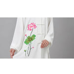 Buddha Stones Lotus Flower Leaf Pattern Tai Chi Meditation Prayer Spiritual Zen Practice Clothing Women's Set (Extra 30% Off | USE CODE: FS30)