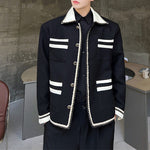 Single Breasted Square Neck Jacket
