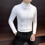 Mid-neck Slim-fit Knit Base Sweater