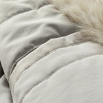 Oversize Faux Fur Collar Bomber Jacket