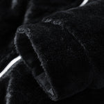 Relax Fit Suede Teddy Zipper Reversible Hooded Coat