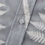 Men's Botanical Print Buttoned Casual Short Sleeve Shirt