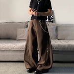 American Rivet Loose Wide-leg Scimitar Pants