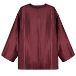 Raglan Sleeve Pearlescent Crew Neck Shirt