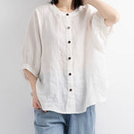 Zeagoo Lantern Sleeve Retro Loose Shirt for Women Casual Work Office Loose Fit 2026 | Under
